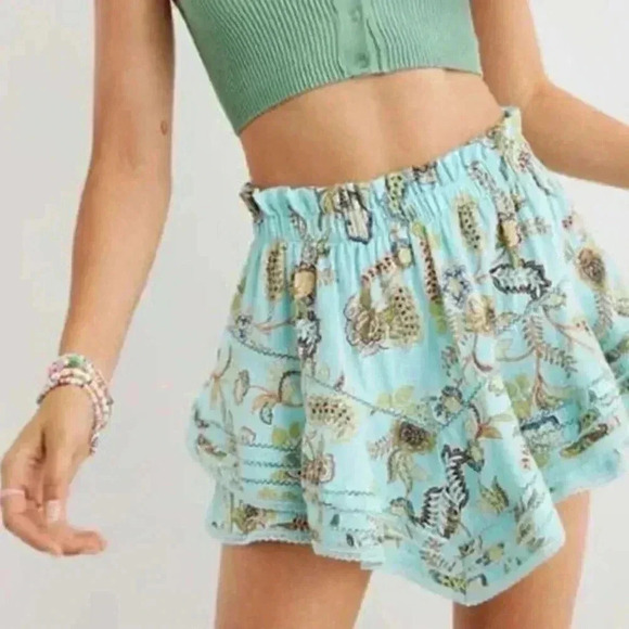 Aerie rock  n ruffle mini skirt/skort S shabby chic bohemian - Picture 1 of 6